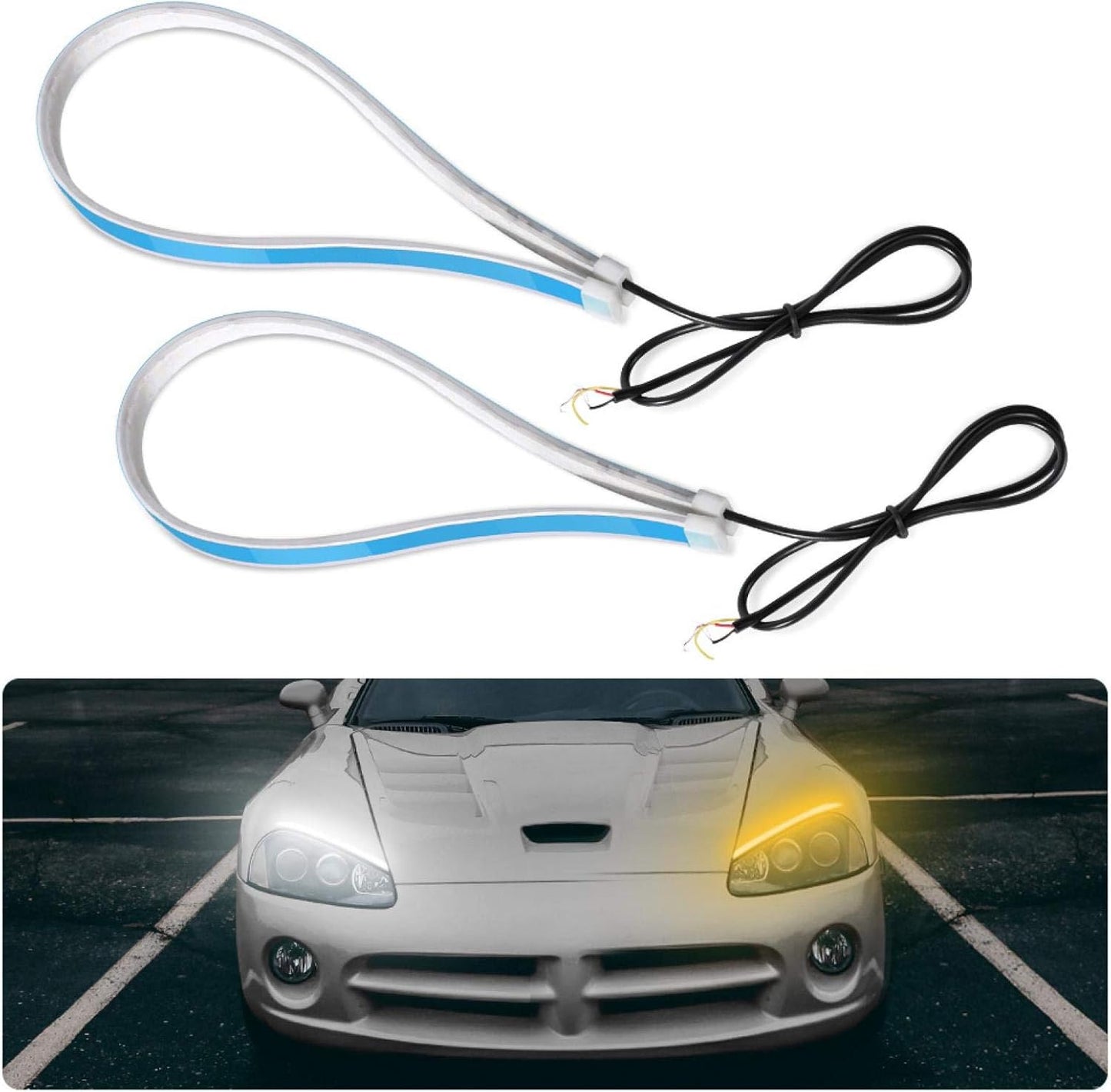 Bande Lumineuse Clignotante pour Voiture