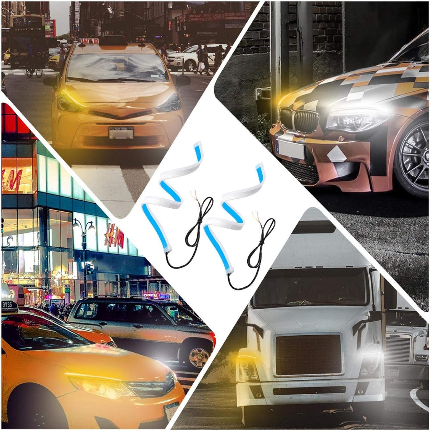 Bande Lumineuse Clignotante pour Voiture